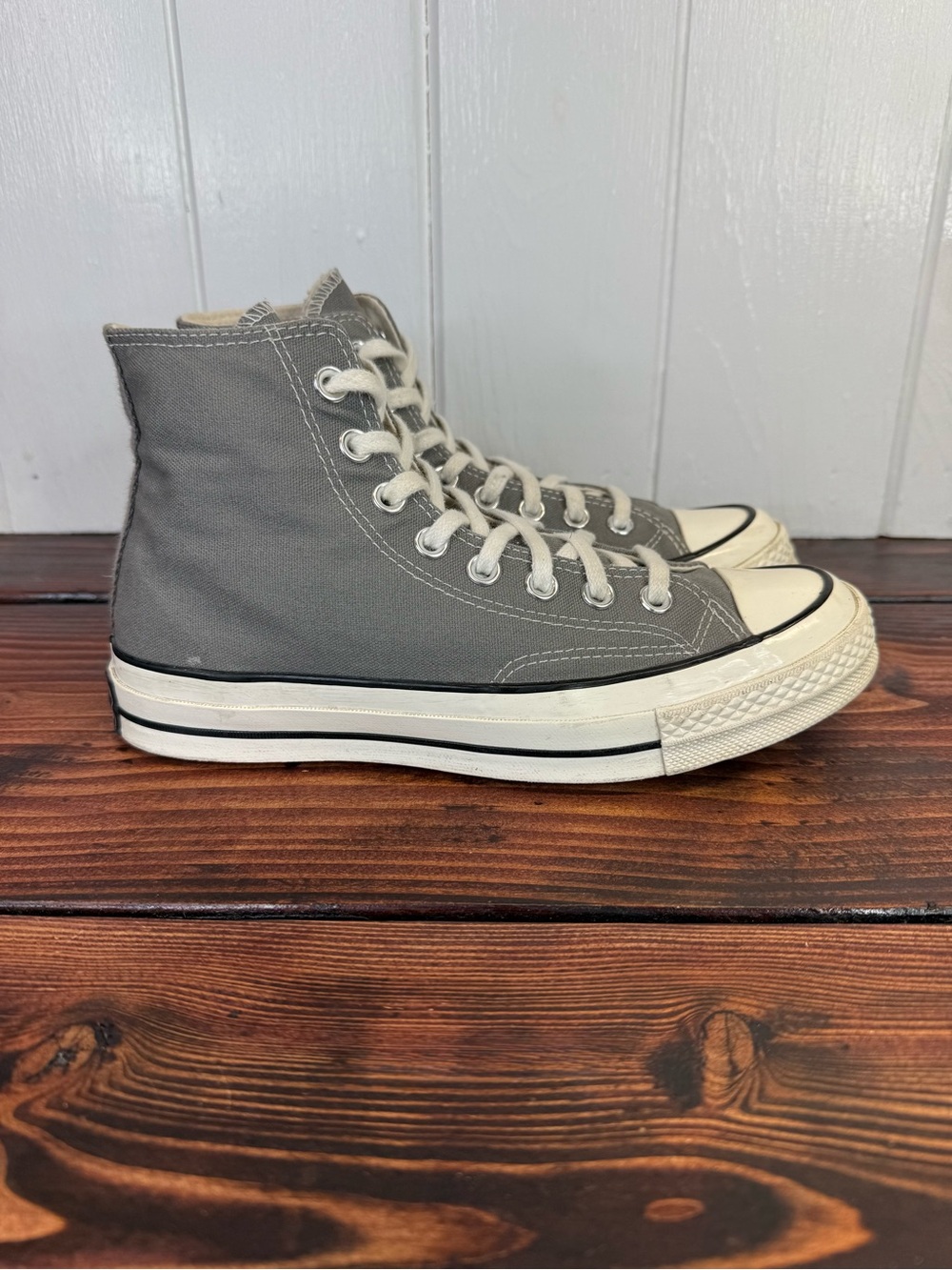Converse Chuck 70 High Top Mason Grey Canvas Sneakers Women’s 8.5 - Picture 2 of 9